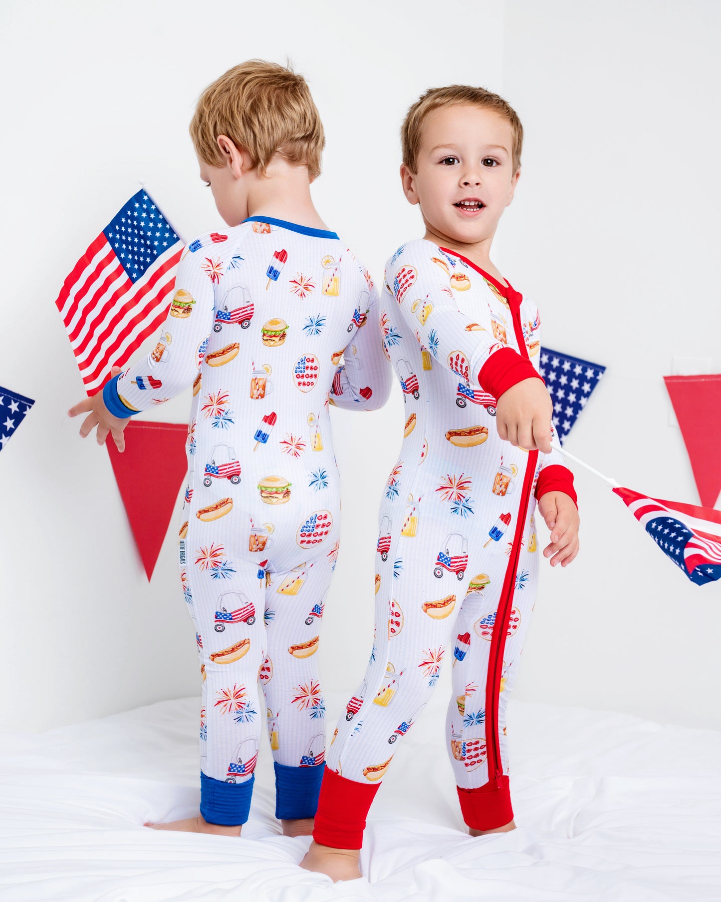AMERICAN DREAMS | Upgraded Convertible Zippy Rompers