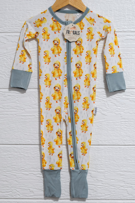PITTER PATTER |  Upgraded Bamboo Rompers with Convertible Footies and Non-slip Grips | READY TO SHIP