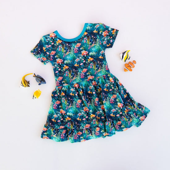 UNDER THE SEA | TWIRL DRESS | READY TO SHIP