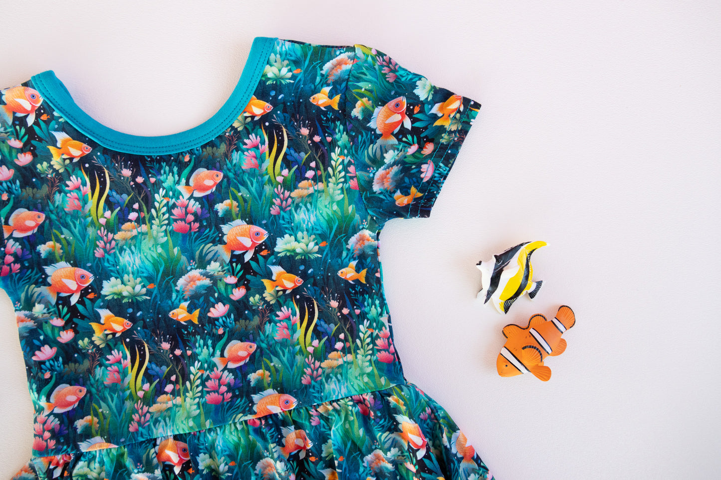 UNDER THE SEA | TWIRL DRESS | READY TO SHIP