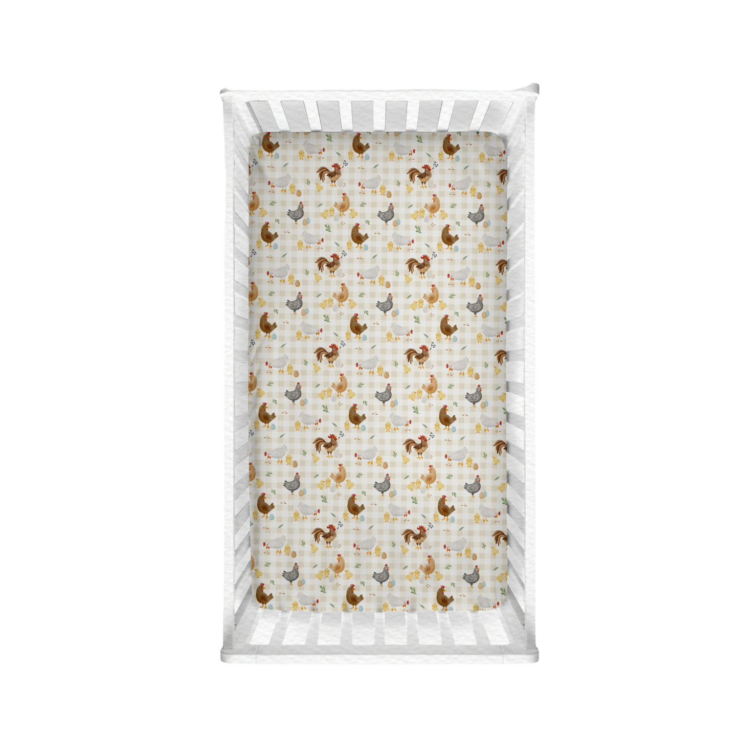 BACKYARD CHICKENS | CRIB SHEETS | READY TO SHIP