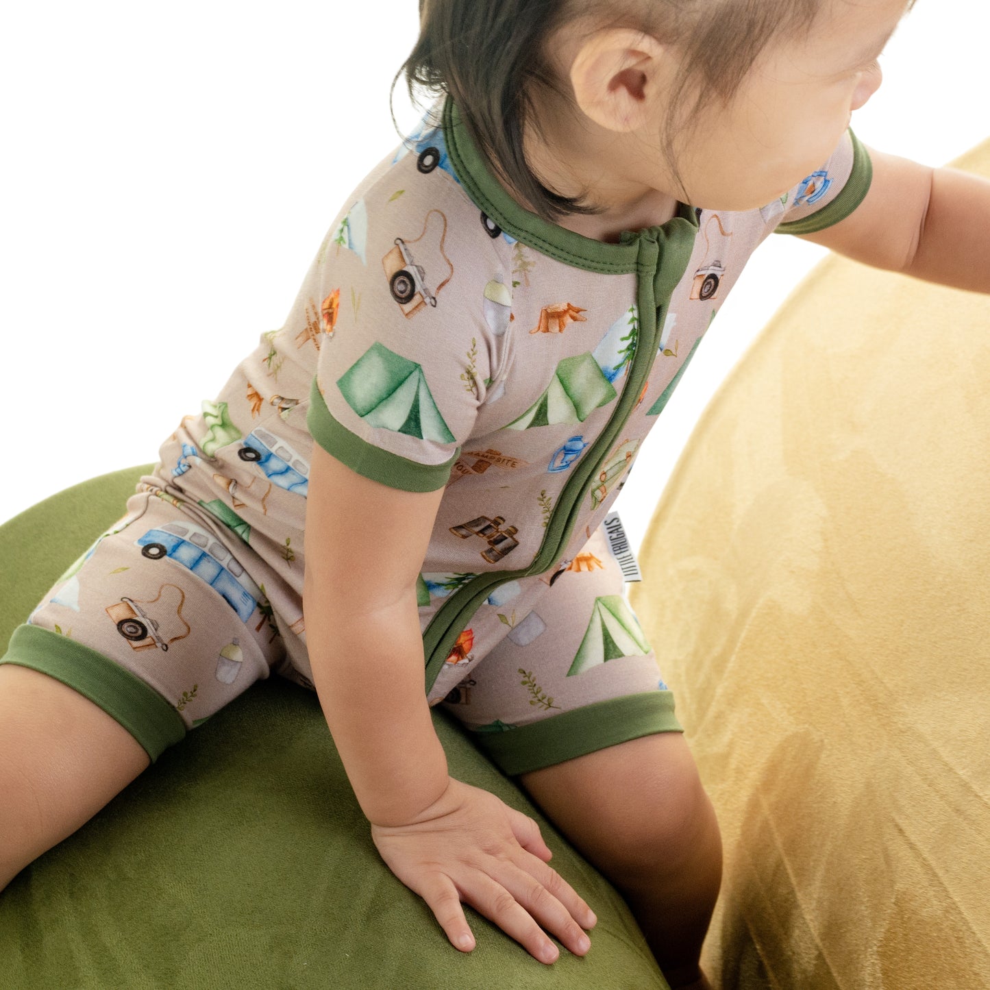 CAMPING CUDDLES | Shortie Romper | READY TO SHIP