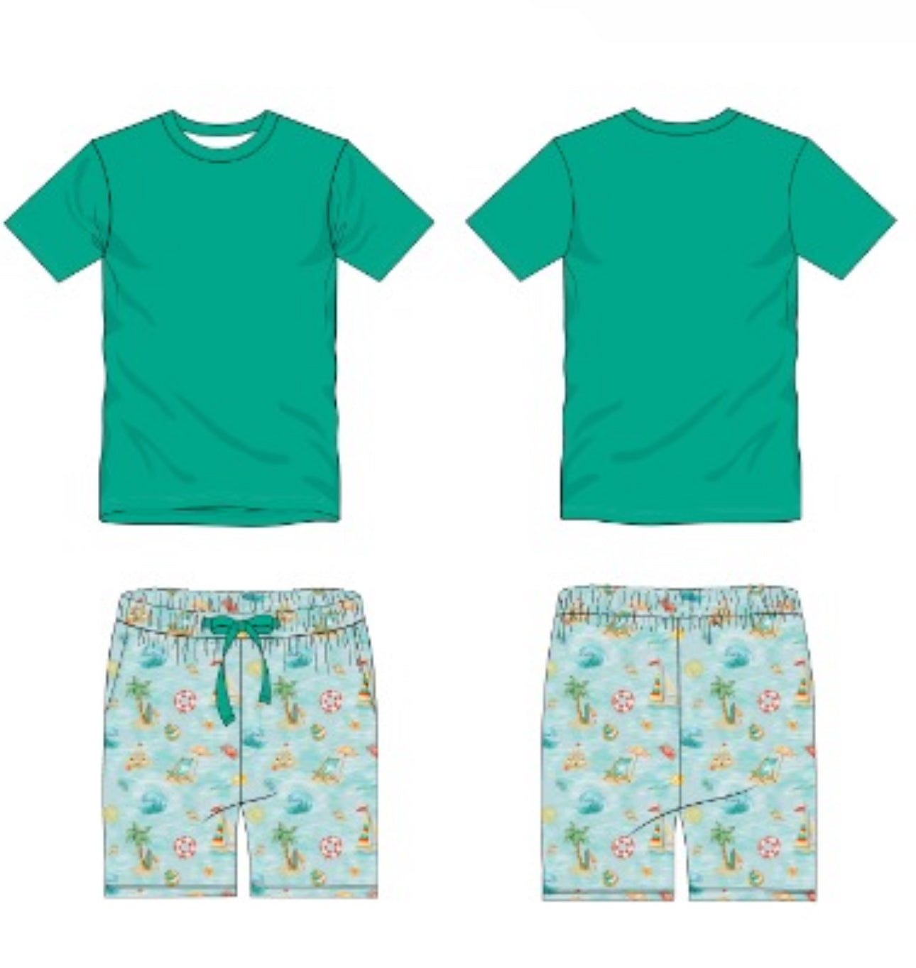 BEACH DAY | Men's Tee + Shorts Set |.READY TO SHIP