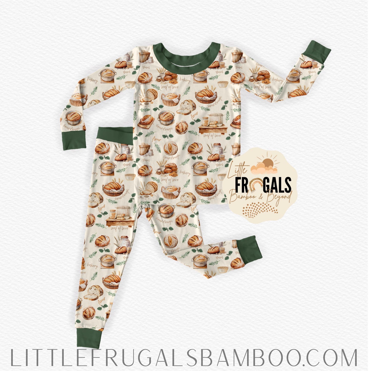 Love by the Loaf | Kid's Two Piece Bamboo Sets | FINAL SALE