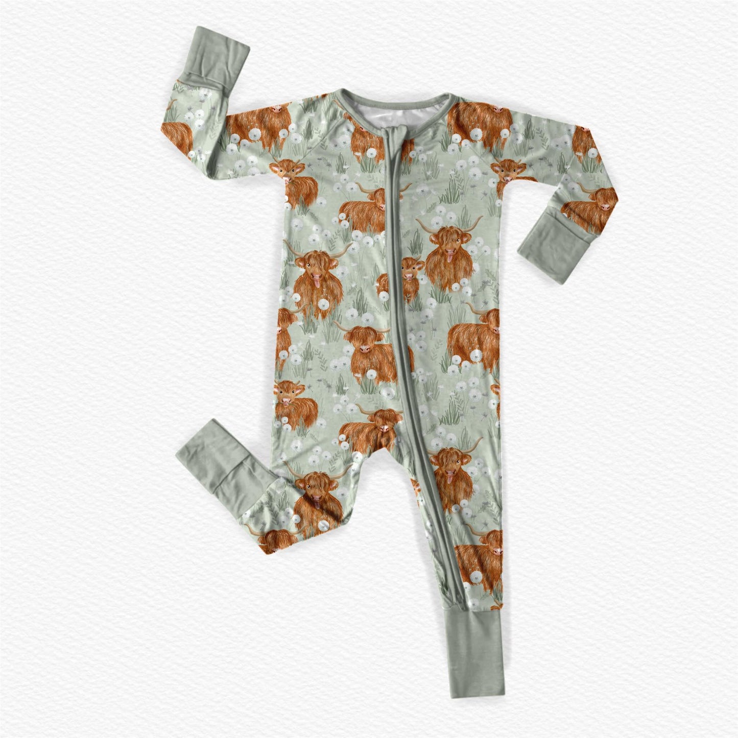 HIGHLAND WISHES | Convertible Double Zip Bamboo Rompers | READY TO SHIP