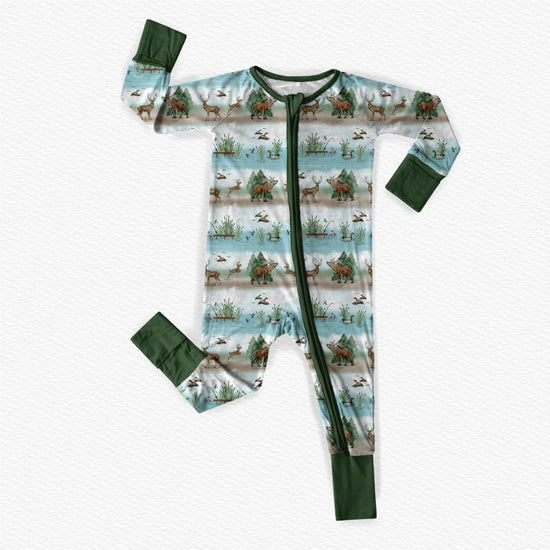 BACKWOODS BUDDIES | Convertible Double Zip Bamboo Rompers | ETA EARLY-MID JULY