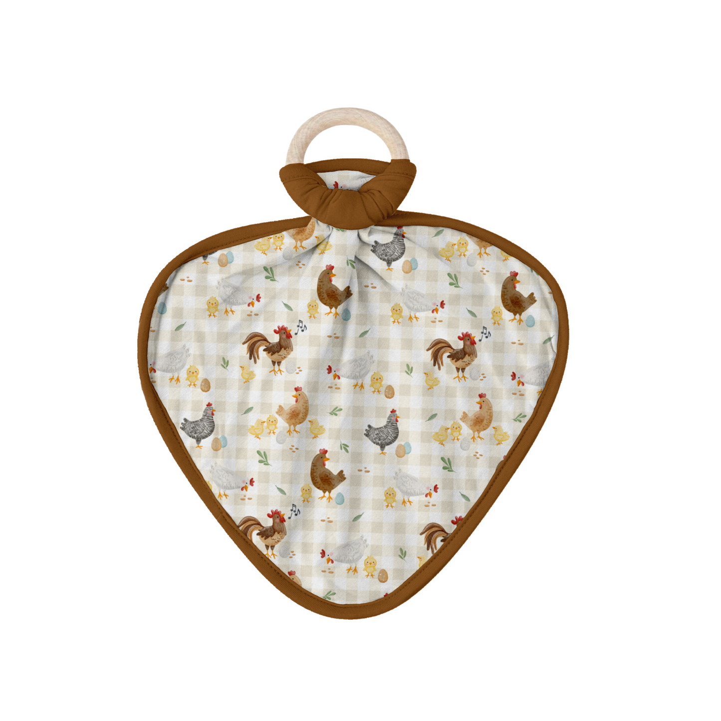 BACKYARD CHICKENS | Lovie with Wooden Ring | READY TO SHIP