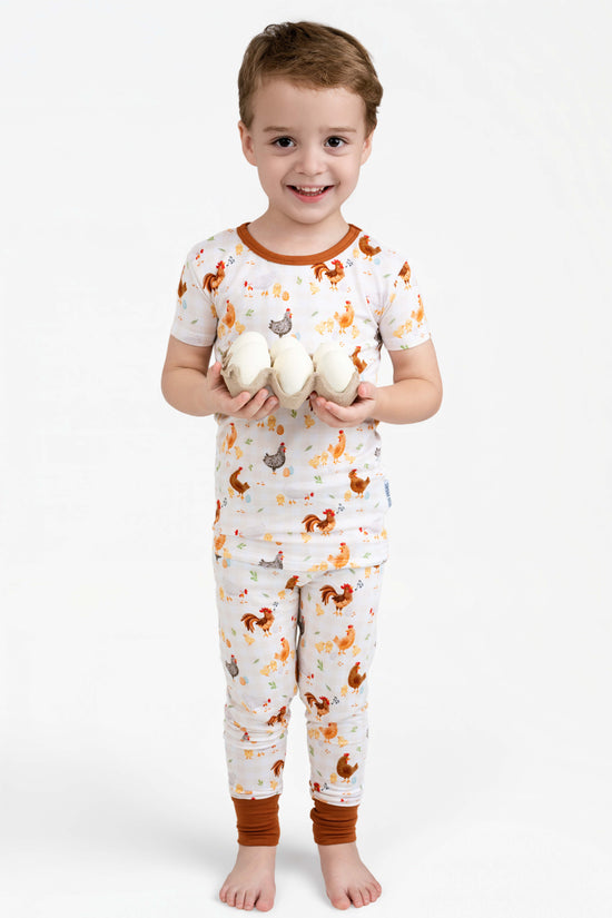 BACKYARD CHICKENS | Kid's Two Piece Bamboo Sets | READY TO SHIP