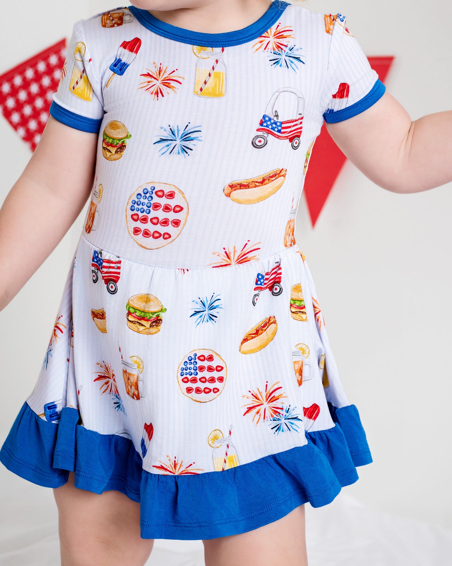 AMERICAN DREAMS | GIRLS TWIRL DRESS | READY TO SHIP