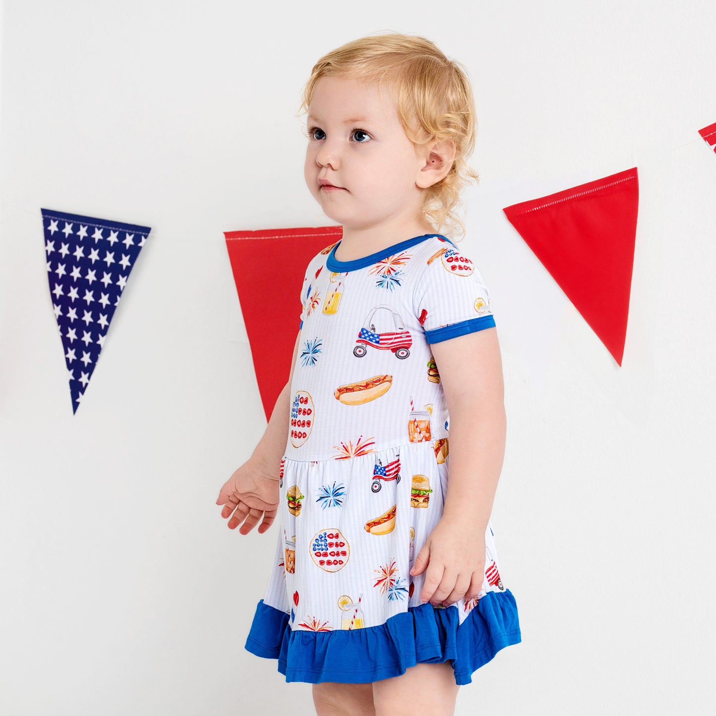 AMERICAN DREAMS | GIRLS TWIRL DRESS | READY TO SHIP