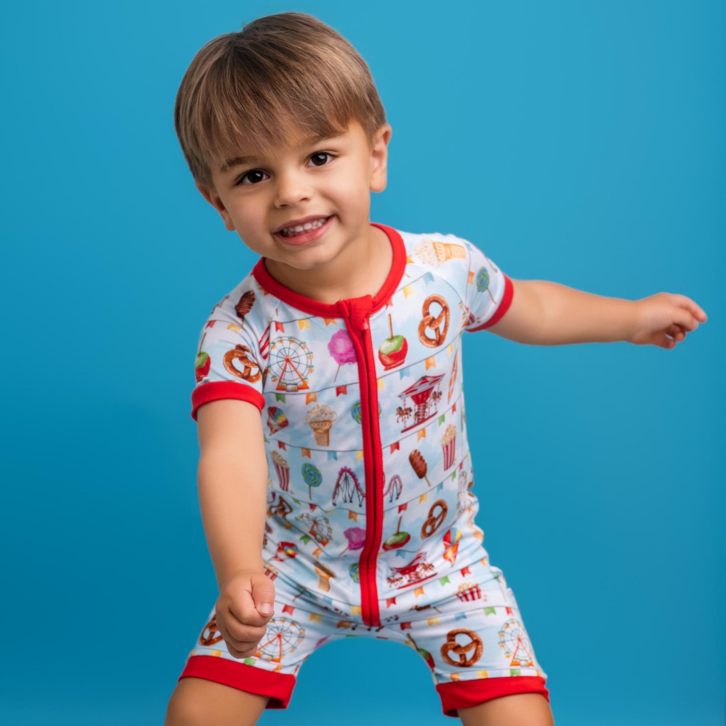 TAKE ME TO THE FAIR | SHORTIE ROMPER | READY TO SHIP