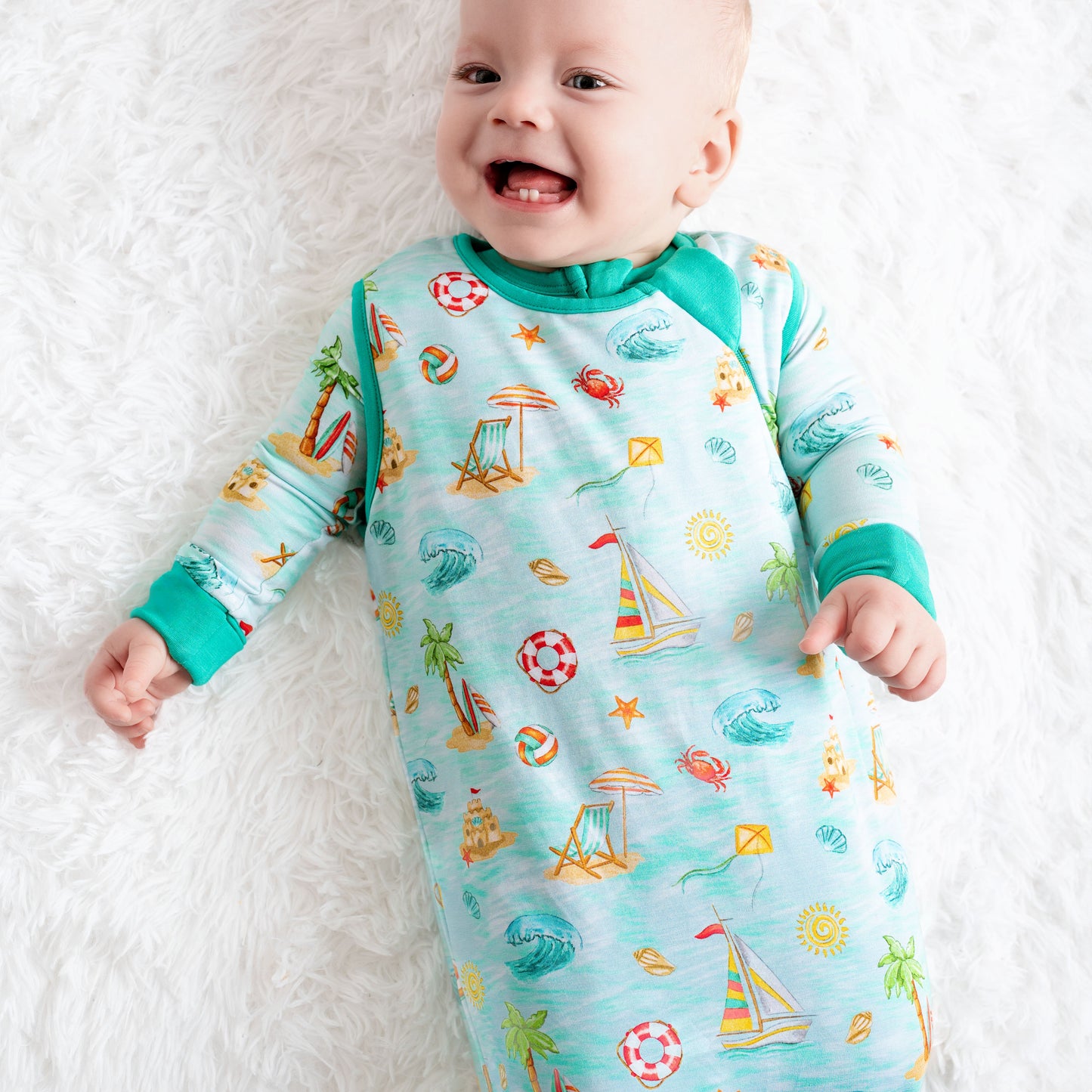 BEACH DAY | 1.0 TOG SLEEP SACK | READY TO SHIP