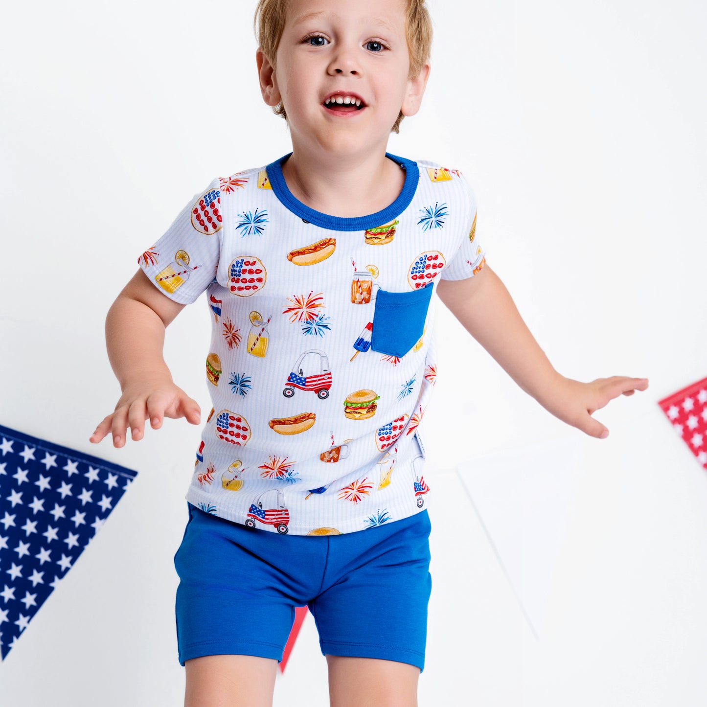 AMERICAN DREAMS | DAYWEAR TERRY TEE + SHORTS SET | READY TO SHIP