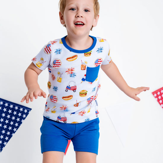 AMERICAN DREAMS | DAYWEAR TERRY TEE + SHORTS SET | READY TO SHIP