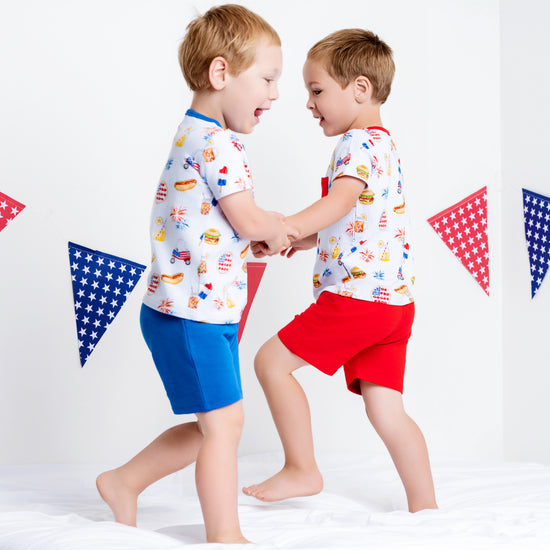 AMERICAN DREAMS | DAYWEAR TERRY TEE + SHORTS SET | READY TO SHIP