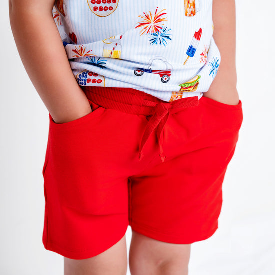 AMERICAN DREAMS | DAYWEAR TERRY TEE + SHORTS SET | READY TO SHIP