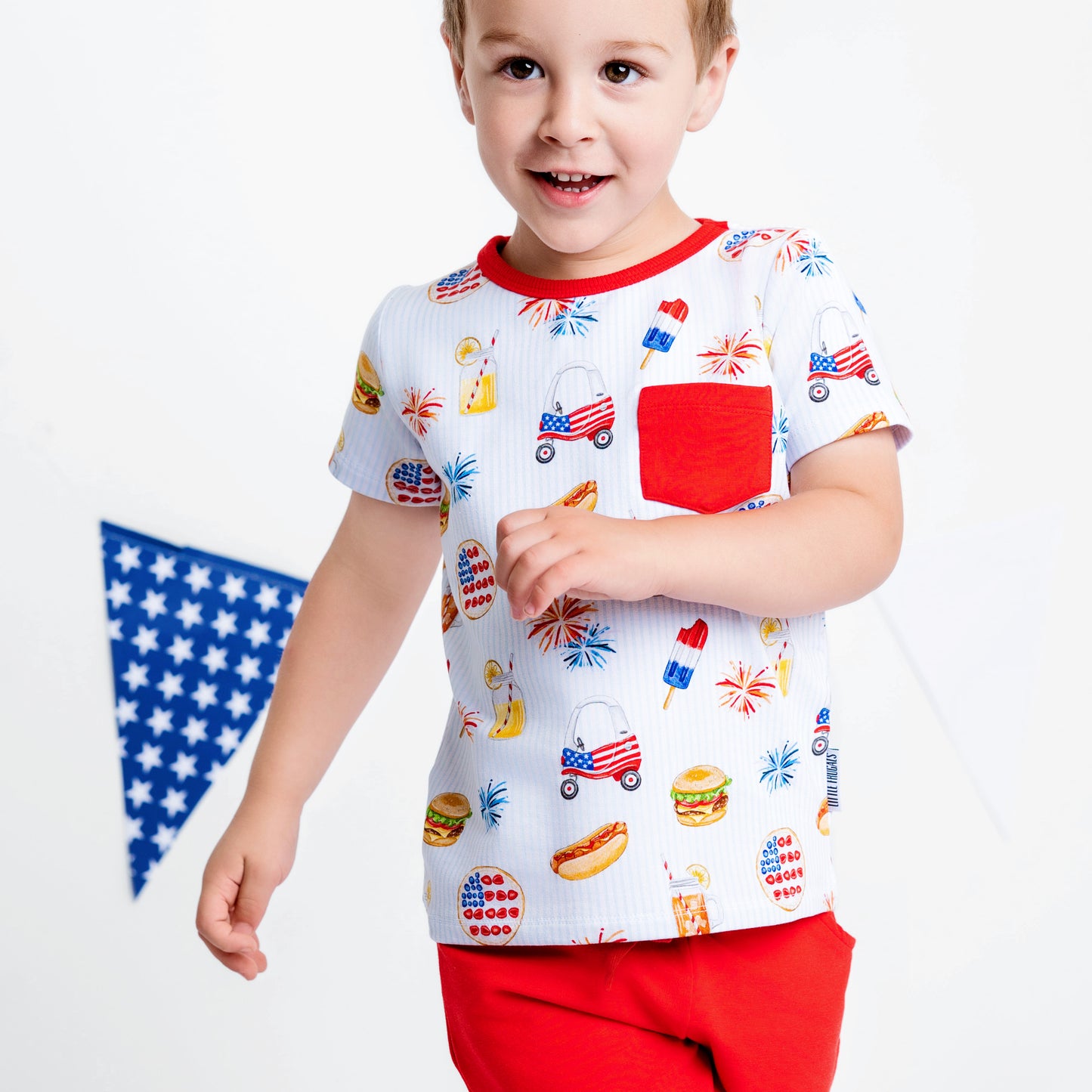 AMERICAN DREAMS | DAYWEAR TERRY TEE + SHORTS SET | READY TO SHIP