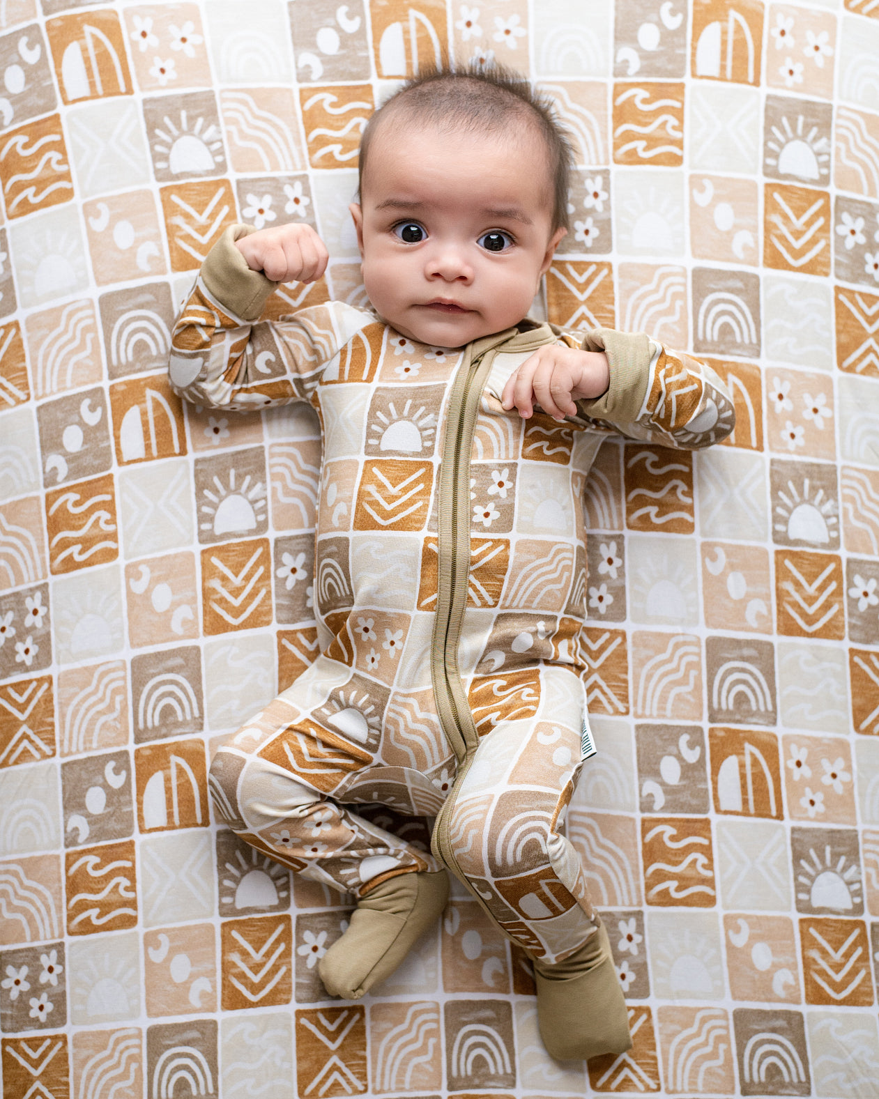 BOHO TILES  | CONVERTIBLE DOUBLE ZIPPER ROMPER | READY TO SHIP