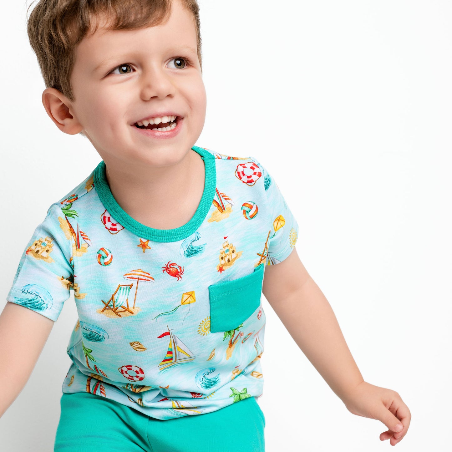 BEACH DAY | DAYWEAR TERRY TEE + SHORTS SET | READY TO SHIP