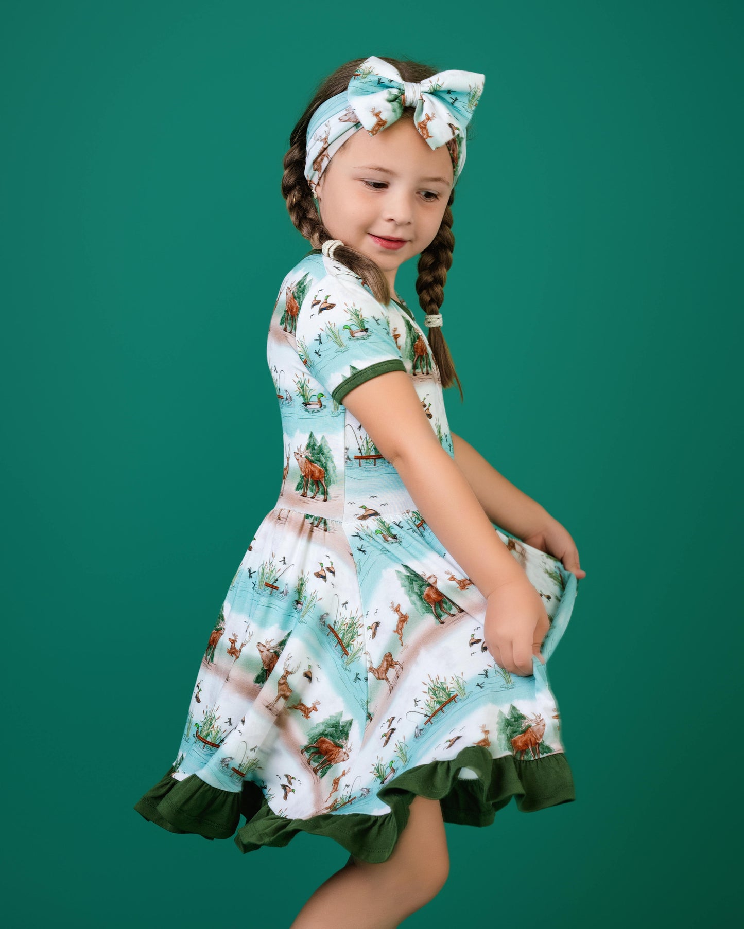 BACKWOODS BUDDIES | TWIRL DRESS | READY TO SHIP