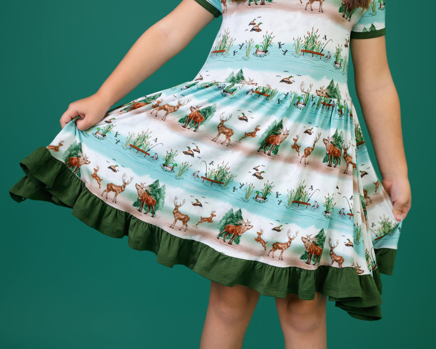 BACKWOODS BUDDIES | TWIRL DRESS | READY TO SHIP