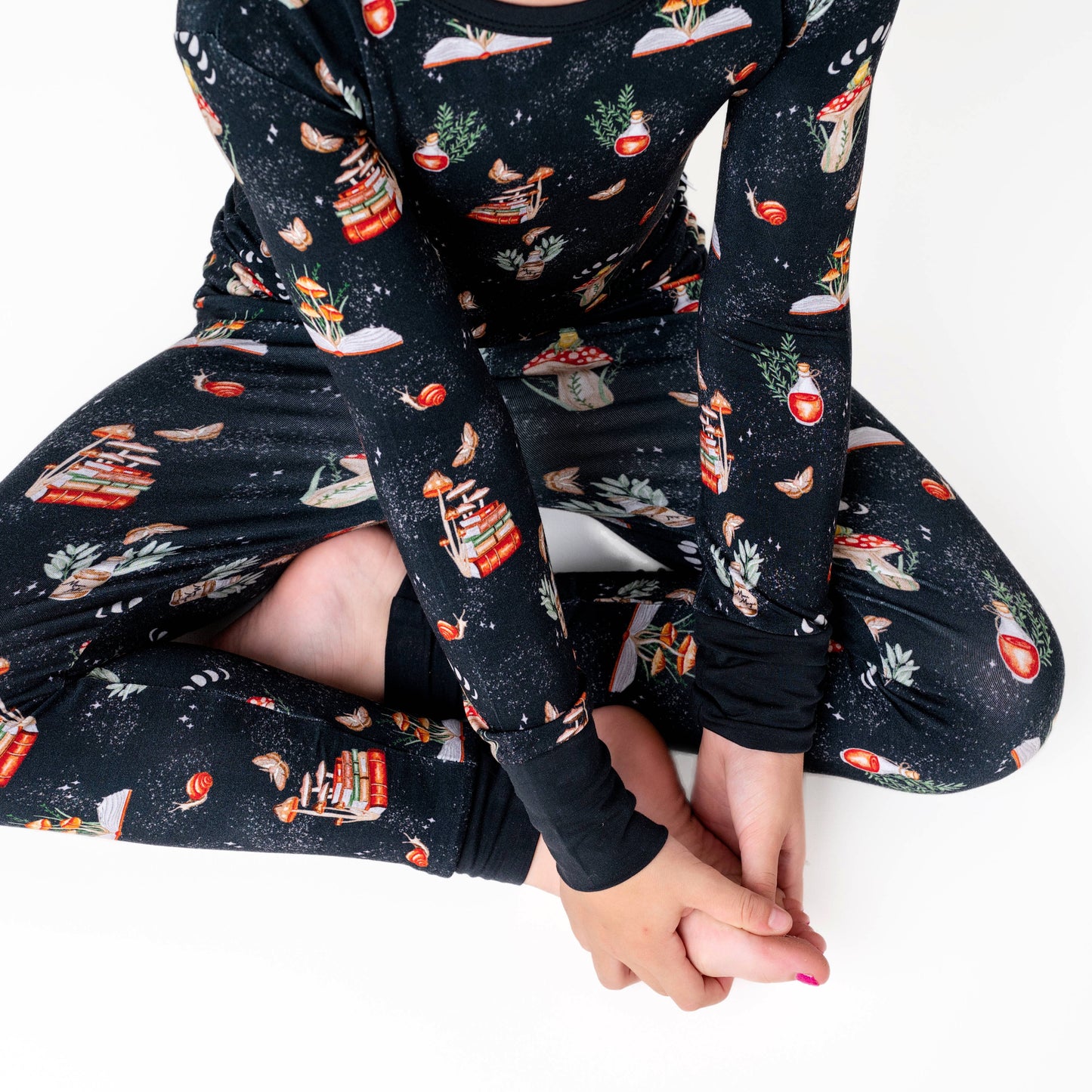 COTTAGECORE MUSHROOMS | Kid's LONG SLEEVED Two Piece Bamboo Sets | READY TO SHIP