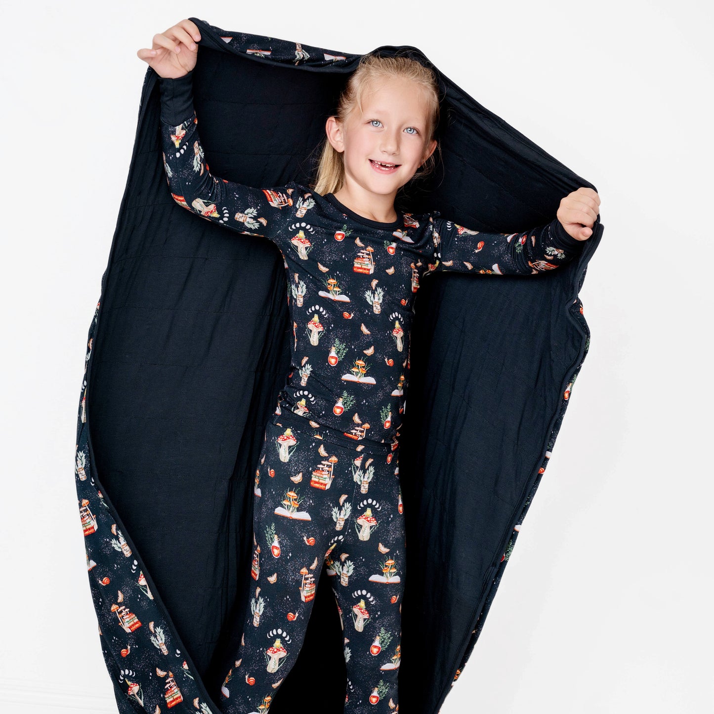 COTTAGECORE MUSHROOMS | Kid's LONG SLEEVED Two Piece Bamboo Sets | READY TO SHIP