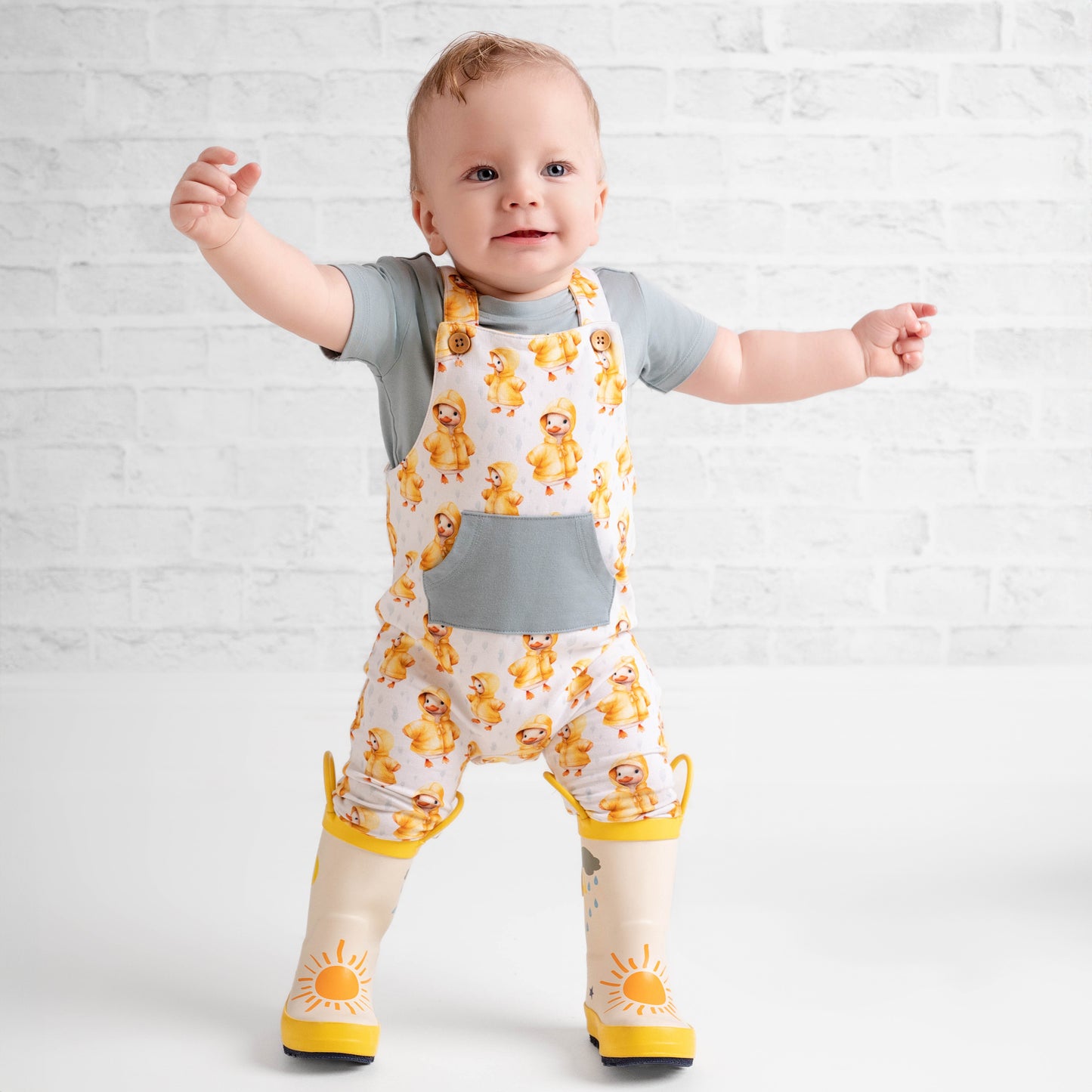 PITTER PATTER | OVERALL SET WITH TEE | READY TO SHIP