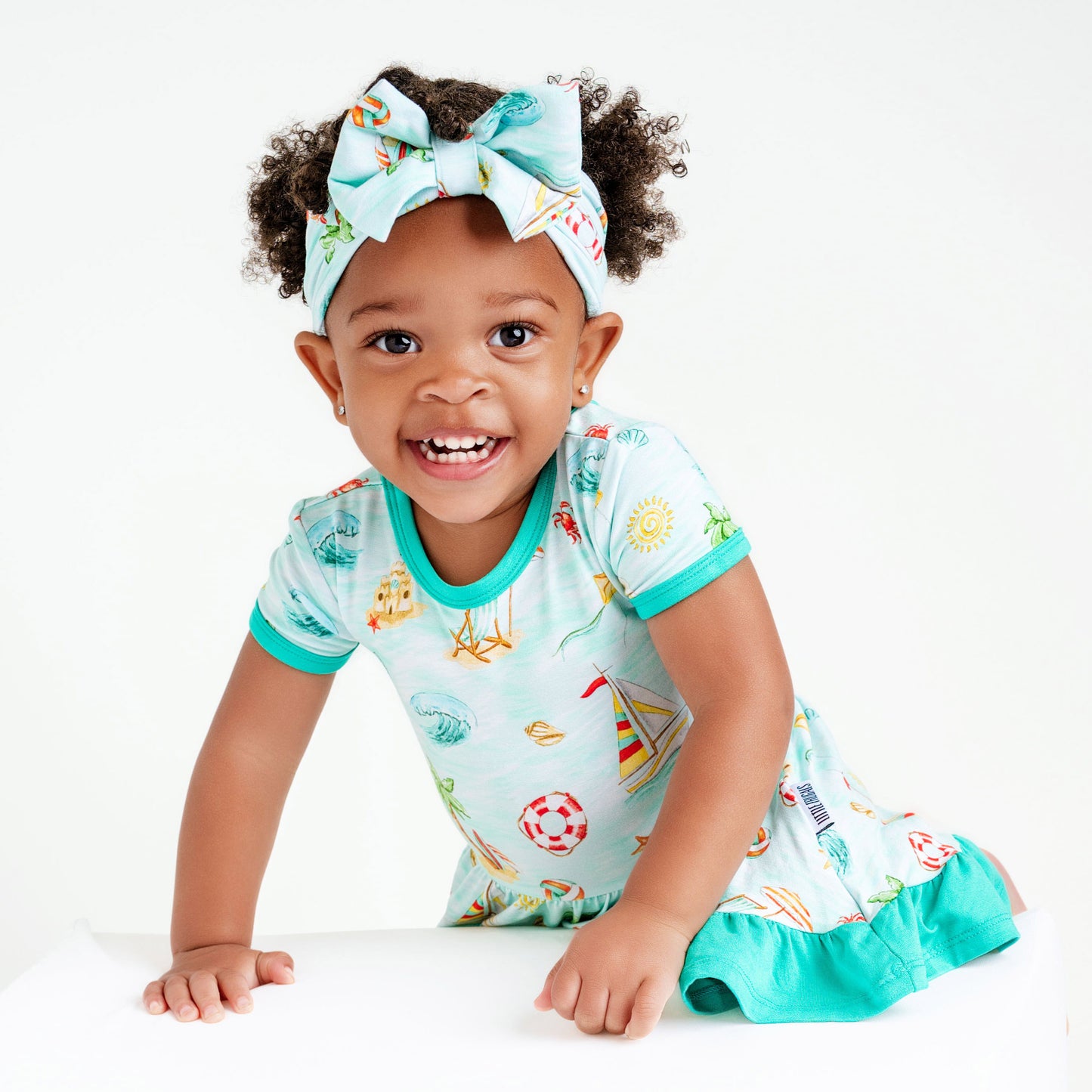 BEACH DAY | GIRLS TWIRL DRESS | READY TO SHIP