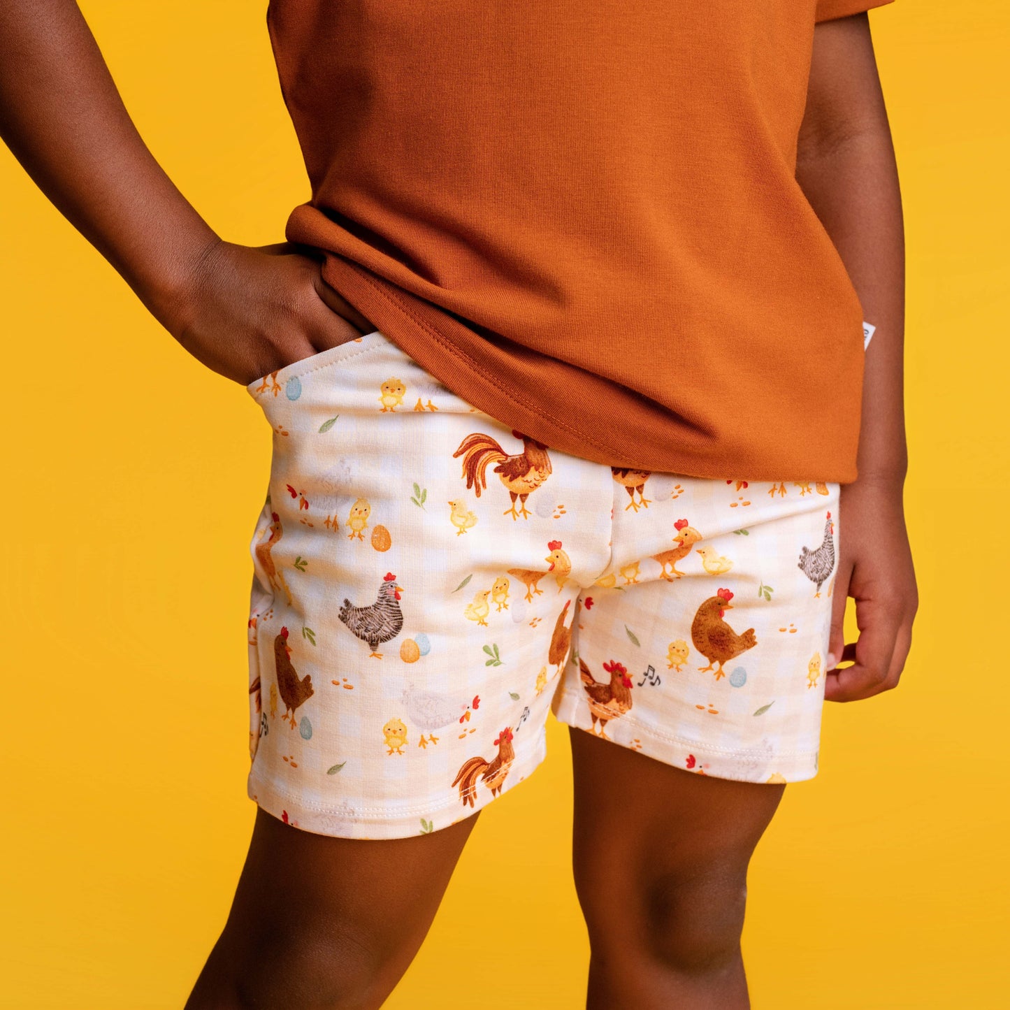 BACKYARD CHICKENS | DAYWEAR TERRY TEE + SHORTS SET | READY TO SHIP