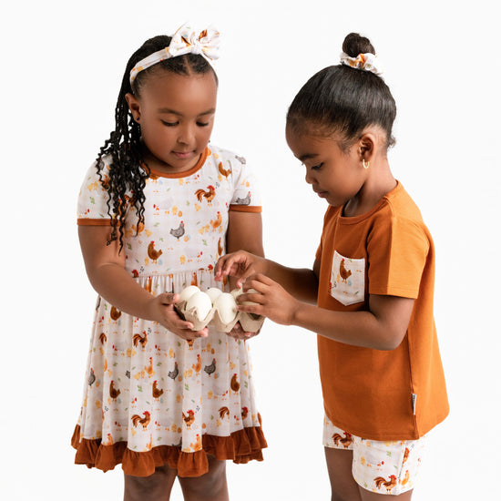 BACKYARD CHICKENS | DAYWEAR TERRY TEE + SHORTS SET | READY TO SHIP