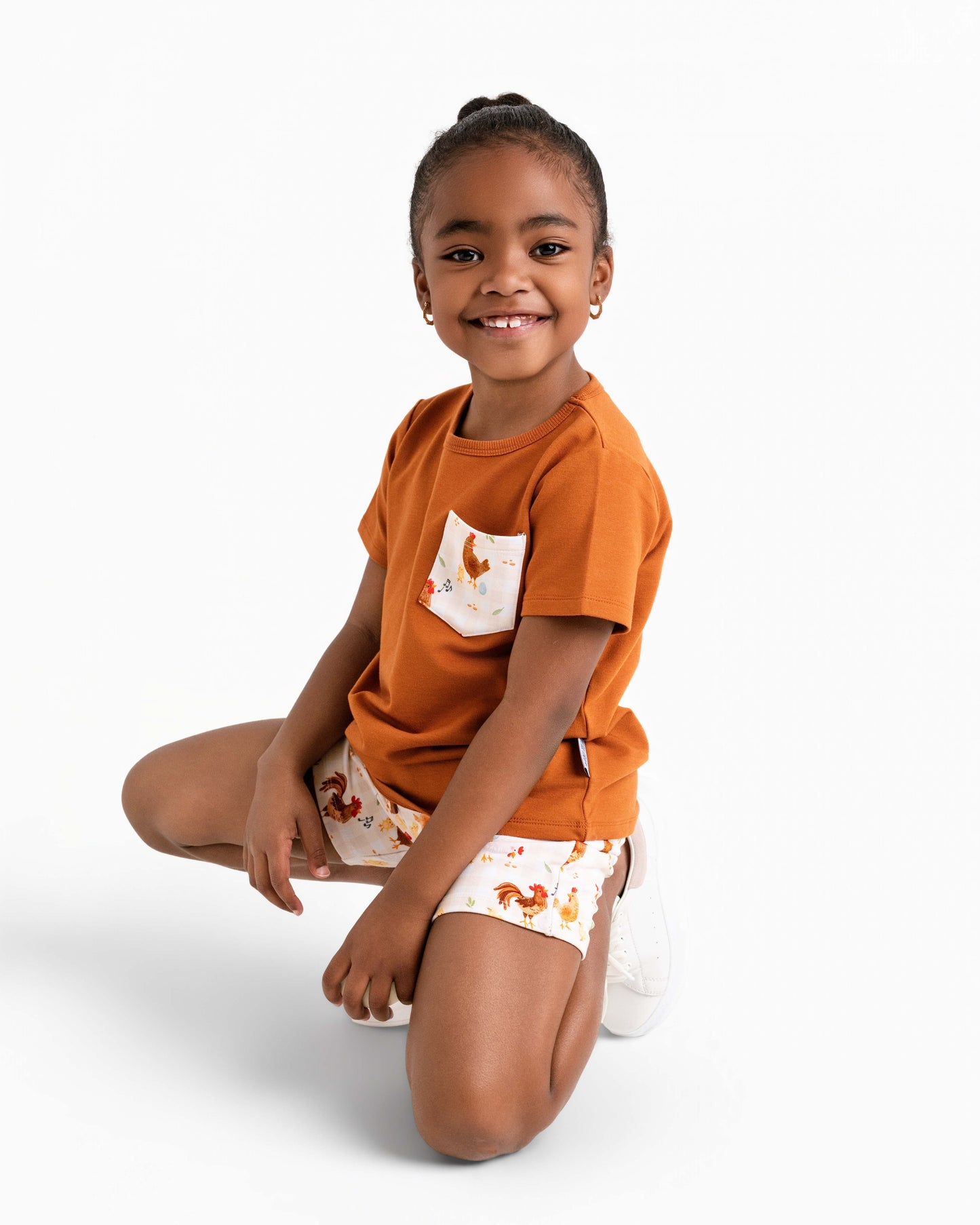 BACKYARD CHICKENS | DAYWEAR TERRY TEE + SHORTS SET | READY TO SHIP
