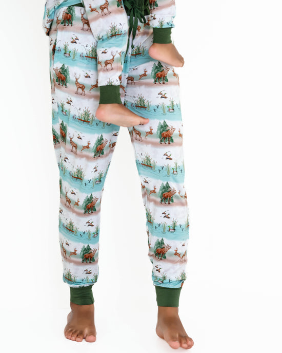 BACKWOODS BUDDIES | Women's Short Sleeved Jogger Style Lounge Set | READY TO SHIP