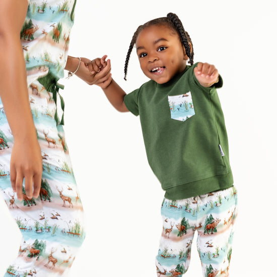 BACKWOODS BUDDIES | DAYWEAR TERRY TEE + PANTS SET | READY TO SHIP