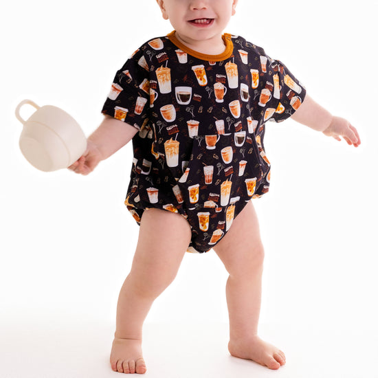 LOVELY BREWS | BUBBLE ROMPER | READY TO SHIP