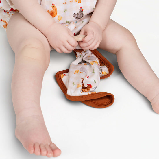 BACKYARD CHICKENS | Lovie with Wooden Ring | READY TO SHIP