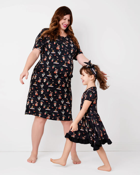 COTTAGECORE MUSHROOMS |  Sleep Dress Nightgown | READY TO SHIP