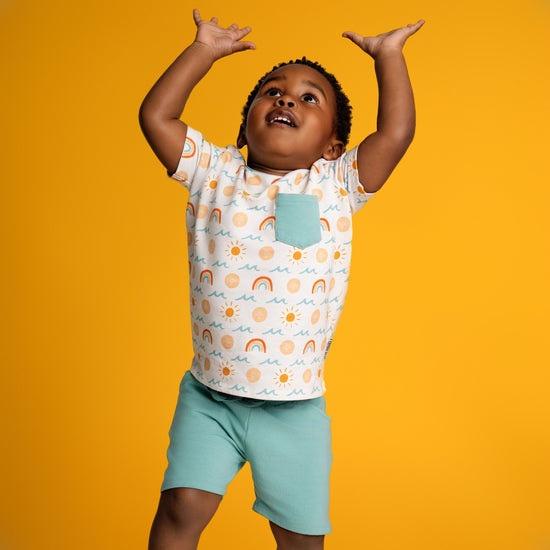SAND DOLLARS & SUNSHINE | DAYWEAR TERRY TEE + SHORTS SET | READY TO SHIP
