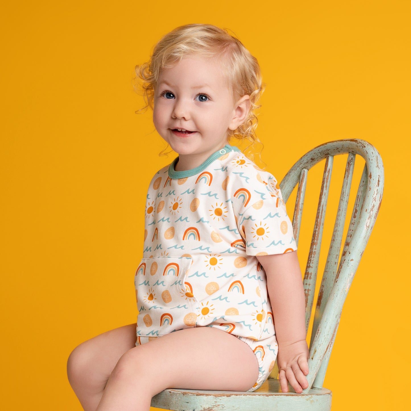 SAND DOLLARS & SUNSHINE | BUBBLE ROMPER | READY TO SHIP