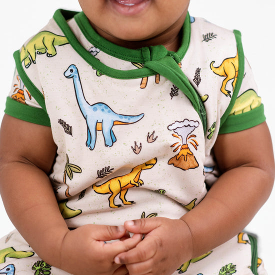 PREHISTORIC PARADISE GREEN DINOS | 1.0 TOG Sleep Sacks | READY TO SHIP