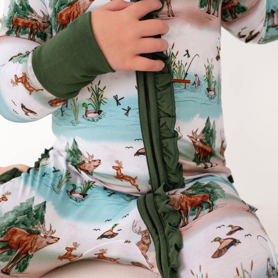 BACKWOODS BUDDIES | Convertible Double Zip Bamboo Rompers | READY TO SHIP