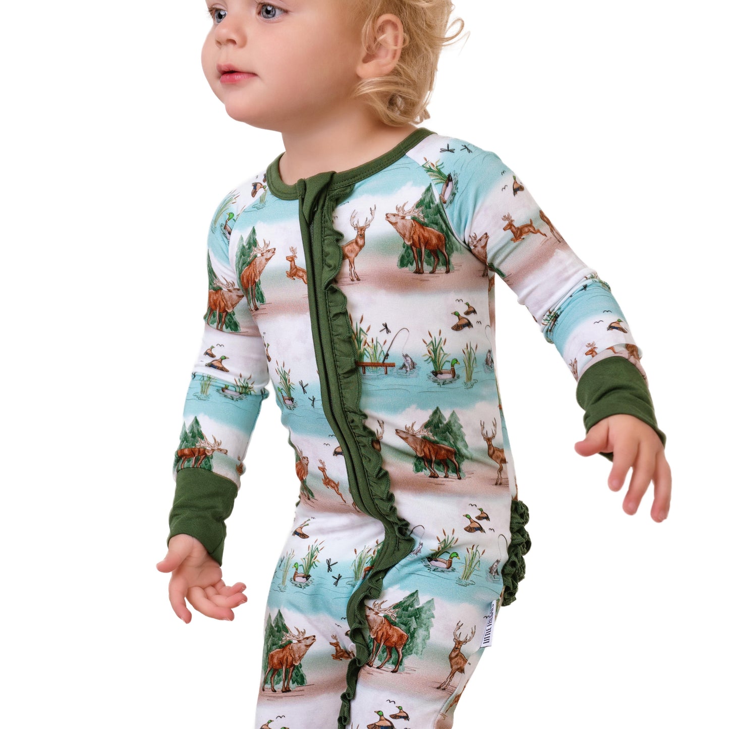 BACKWOODS BUDDIES | Convertible Double Zip Bamboo Rompers | READY TO SHIP