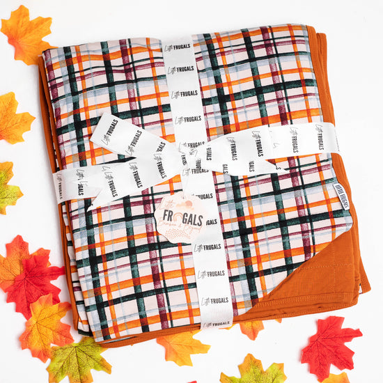 PLAID | Double Sided QUILTED Blankets | READY TO SHIP