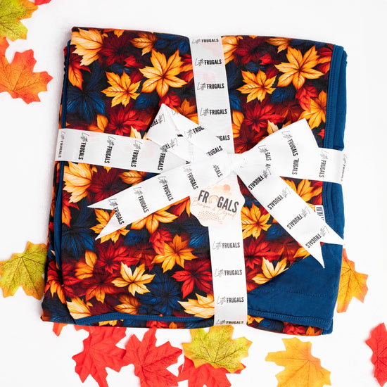 FALL LEAVES | Double Sided QUILTED Blankets | READY TO SHIP