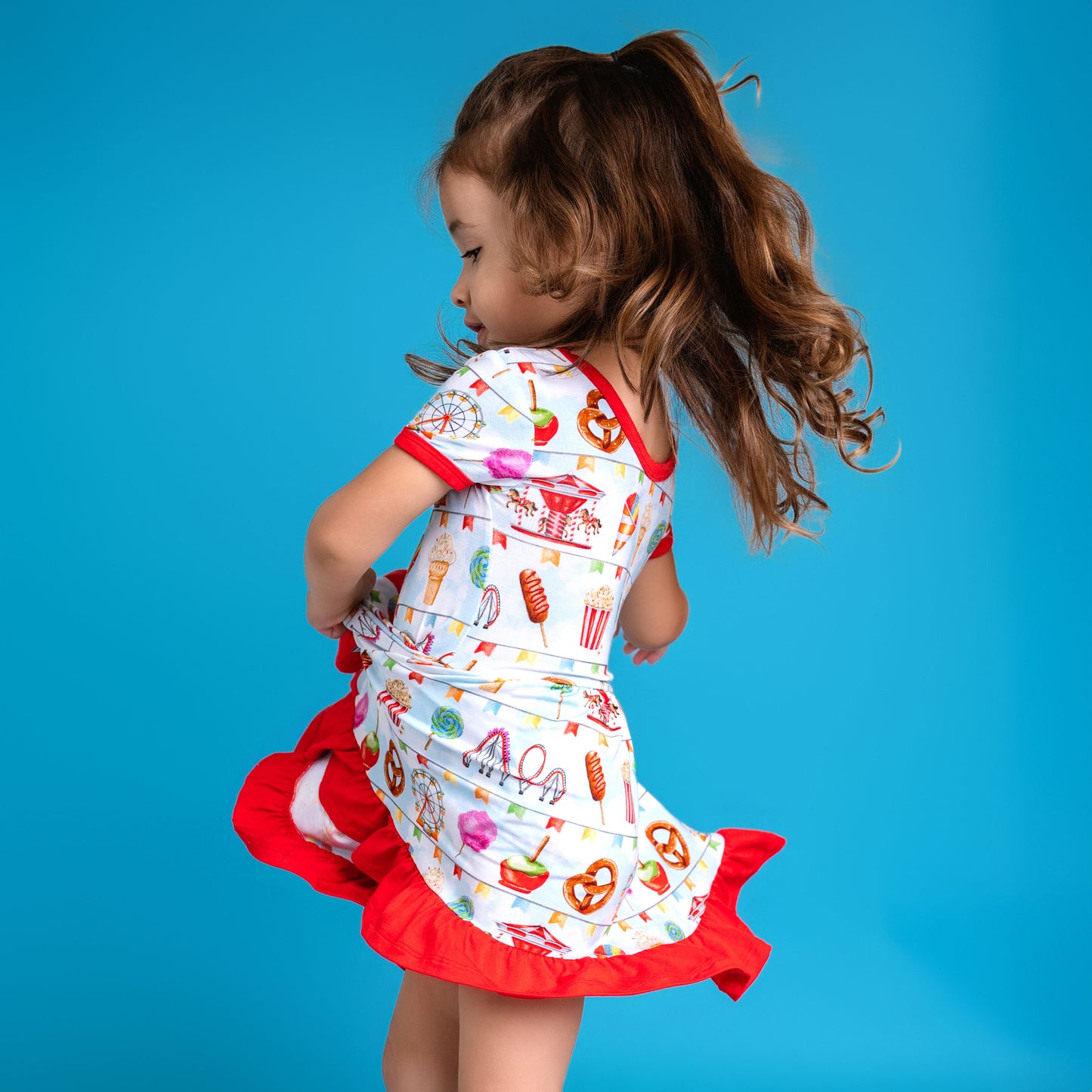 TAKE ME TO THE FAIR | GIRLS TWIRL DRESS | READY TO SHIP