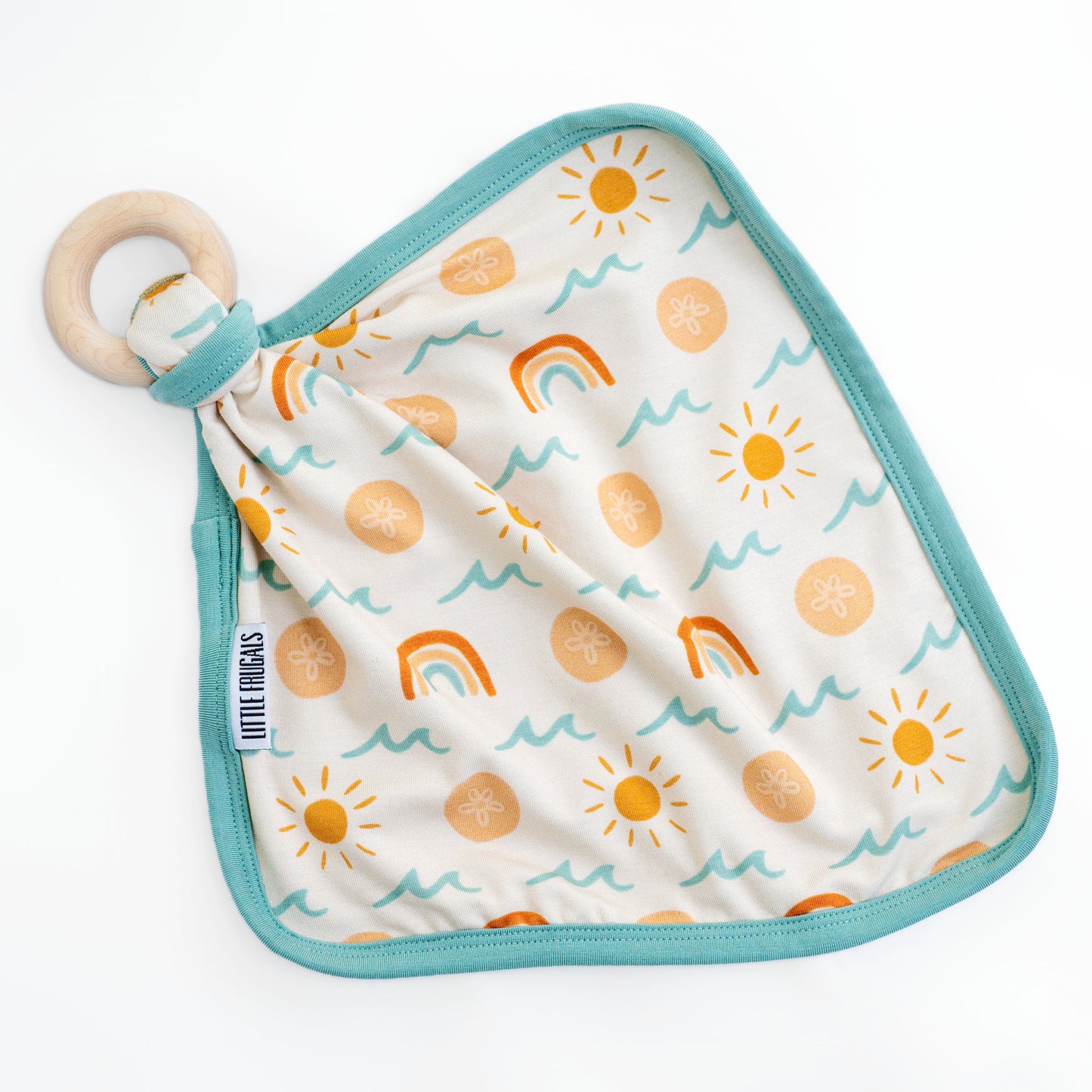 SAND DOLLARS & SUNSHINE | Lovie with Wooden Ring | READY TO SHIP