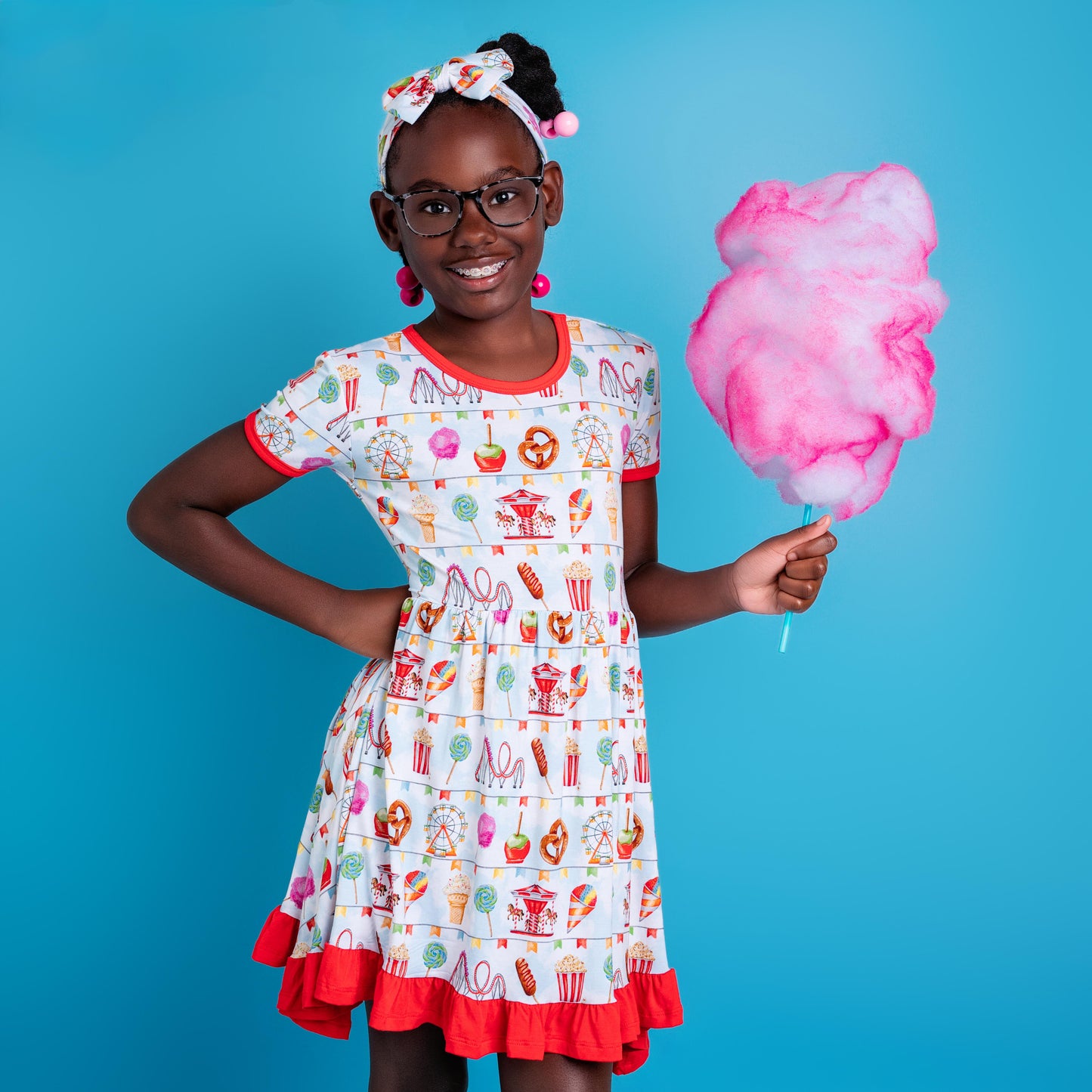 TAKE ME TO THE FAIR | GIRLS TWIRL DRESS | READY TO SHIP