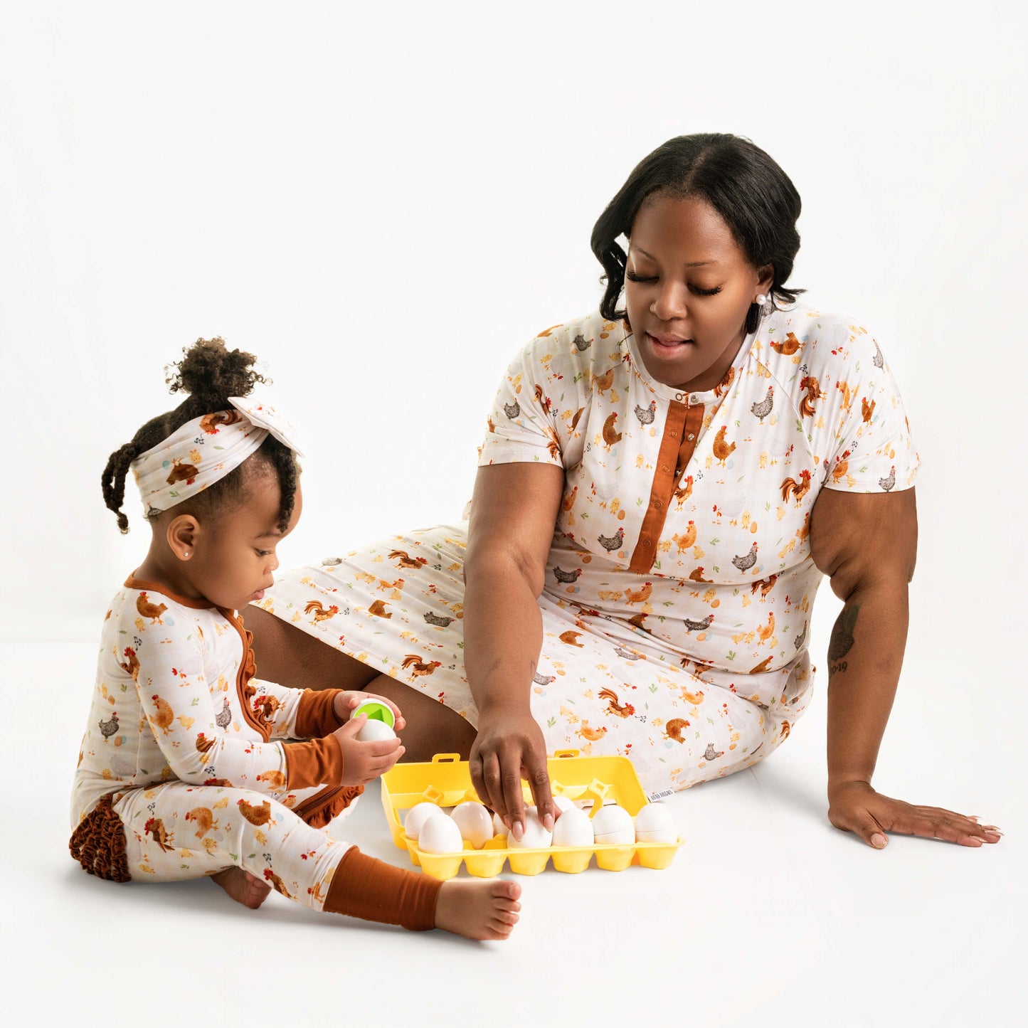 BACKYARD CHICKENS |  Sleep Dress Nightgown | READY TO SHIP