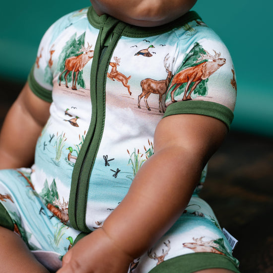 BACKWOODS BUDDIES | Shortie Romper | READY TO SHIP