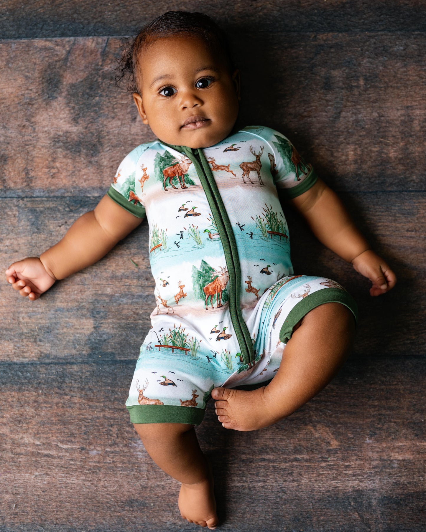 BACKWOODS BUDDIES | Shortie Romper | READY TO SHIP